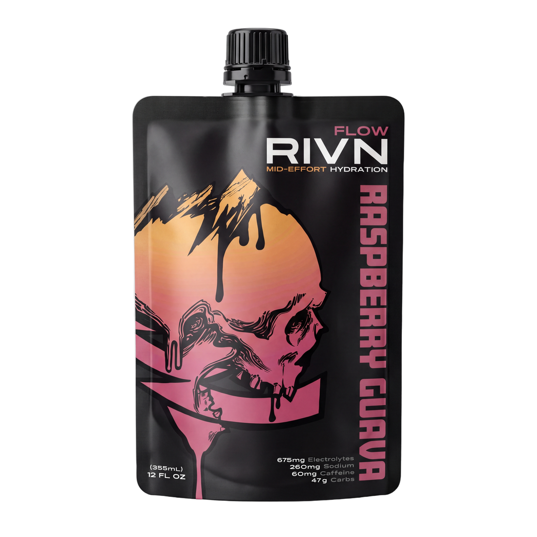 FLOW pouch, Raspberry Guava, 12 fl oz, mid-effort
