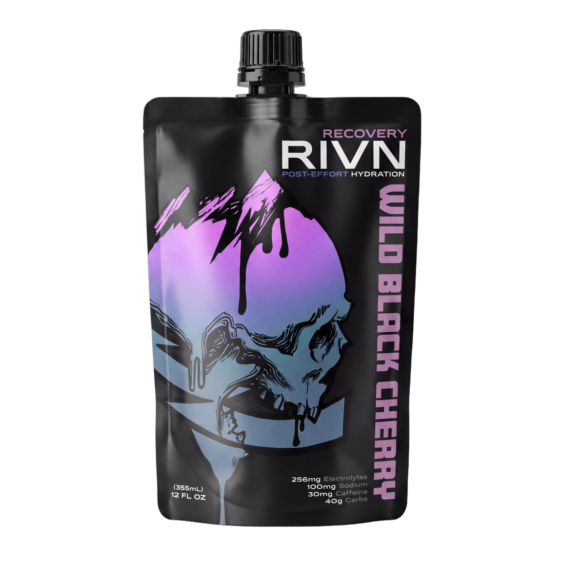 RECOVERY pouch, Wild Black Cherry, 12 fl oz, post-effort